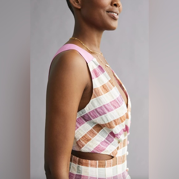 Anthropologie Maeve Ombré Plaid Midi Sundress, Size US 2 - Picture 3 of 9